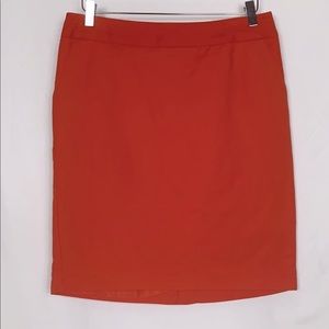 Merona stretch pencil skirt size 8 in orange